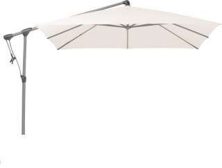 Glatz - Sunwing C+ Sonnenschirm quadratisch - vanilla - graphitgrau - outdoor