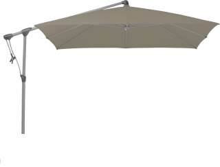 Glatz - Sunwing C+ Sonnenschirm quadratisch - taupe - graphitgrau - outdoor