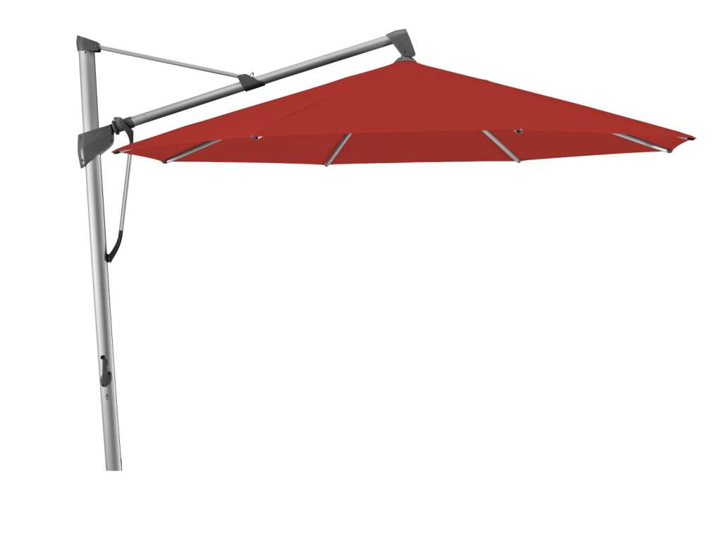 Glatz - Sombrano S+ Sonnenschirm rund - carmine - 400 - natureloxiert - outdoor