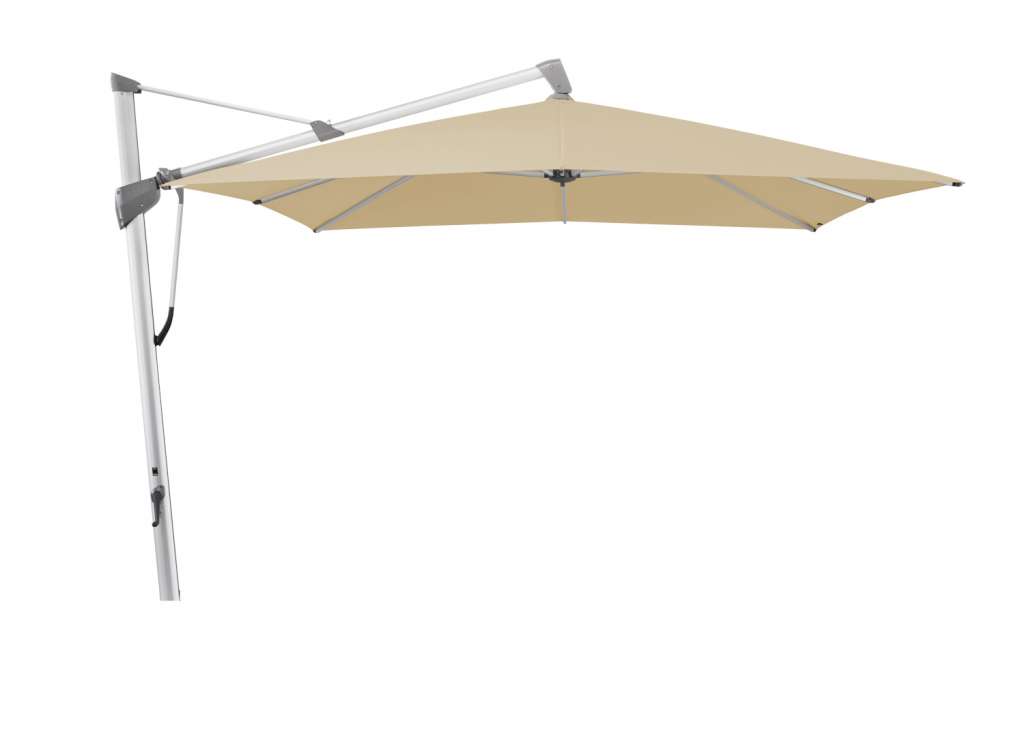 Glatz - Sombrano S+ Sonnenschirm quadratisch - cream - 300x300 - natureloxiert - outdoor