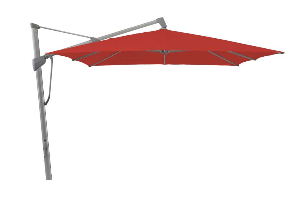 Glatz - Sombrano S+ Sonnenschirm quadratisch - carmine - 300x300 - graphitgrau - outdoor