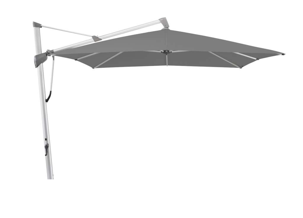 Glatz - Sombrano S+ Sonnenschirm quadratisch - smoke - 350x350 - natureloxiert - outdoor
