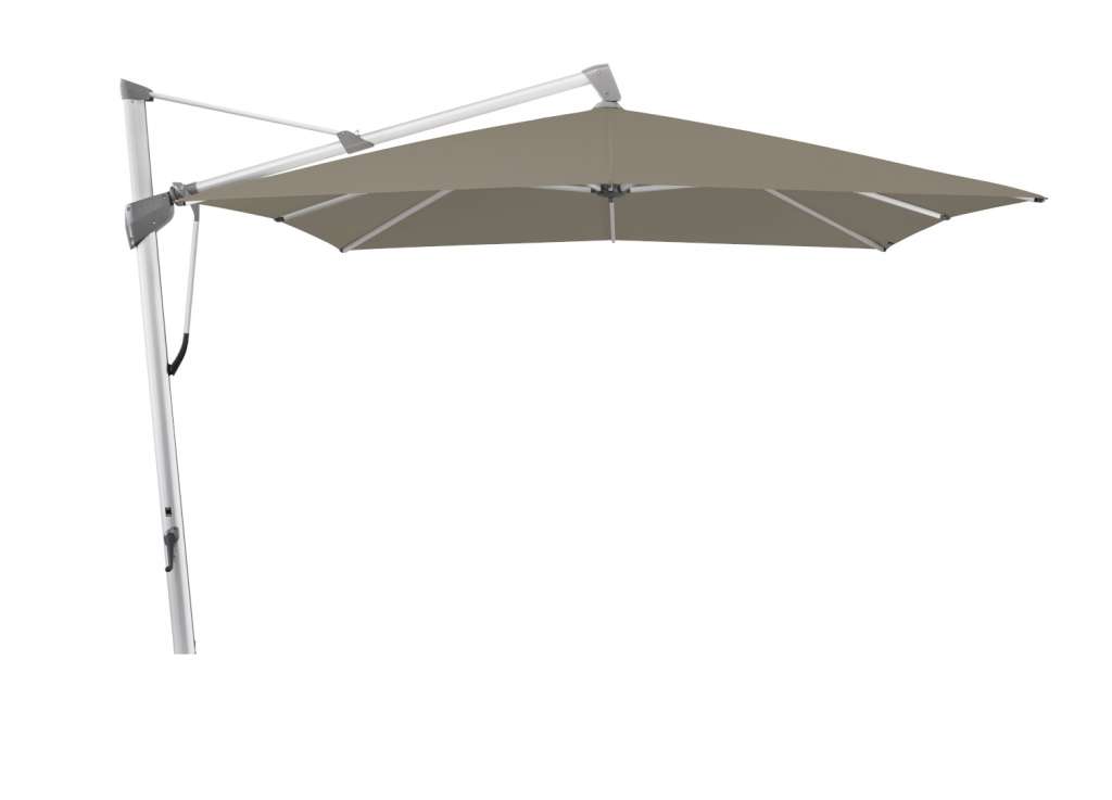 Glatz - Sombrano S+ Sonnenschirm quadratisch - taupe - 350x350 - natureloxiert - outdoor