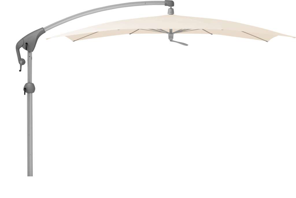 Glatz - Pendalex P+ Sonnenschirm rechteckig - champagne - natureloxiert - outdoor