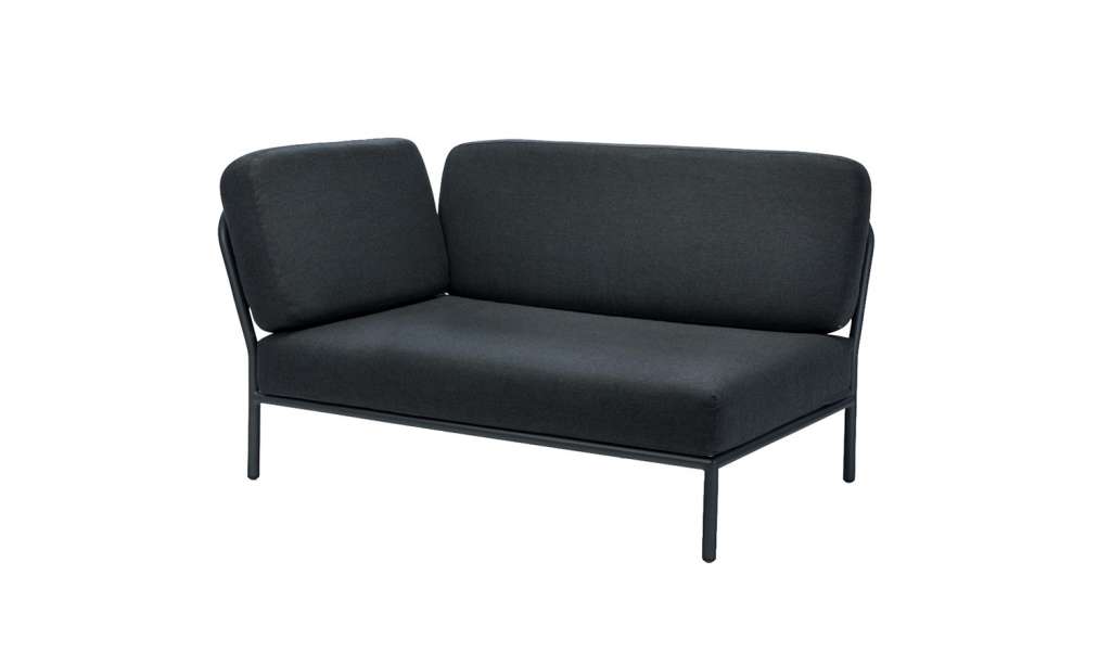 Houe - Level Lounge Sofa - Coal Grey - Armlehne links - Coal grey - outdoor