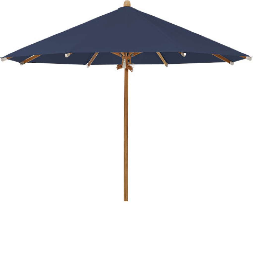 Glatz - Teakwood Sonnenschirm - navy - Ø 350 - outdoor