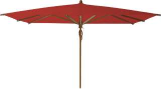 Glatz - Teakwood Sonnenschirm eckig - carmine - outdoor