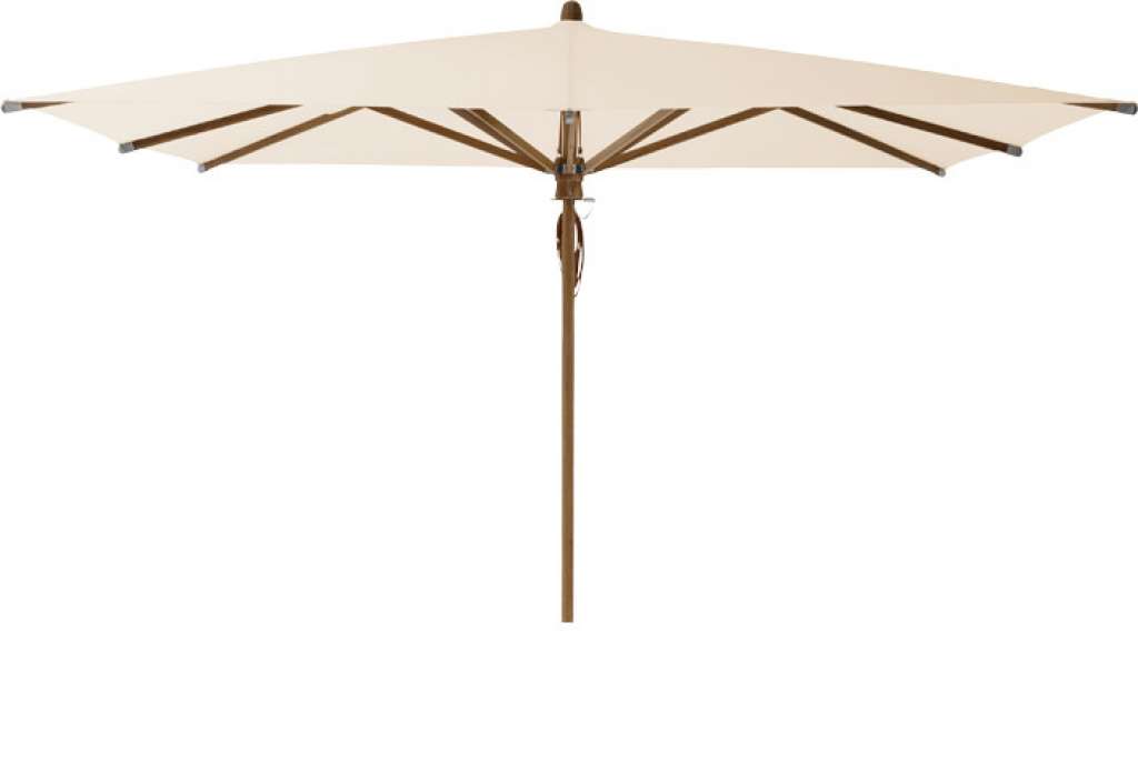 Glatz - Teakwood Sonnenschirm eckig - champagne - outdoor