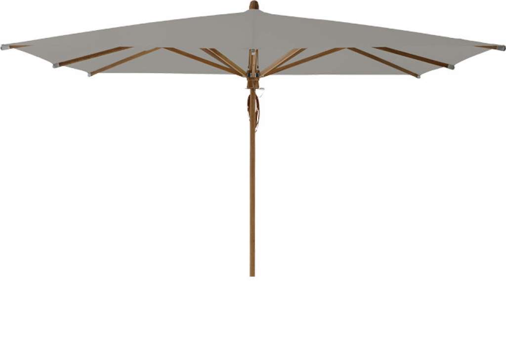 Glatz - Teakwood Sonnenschirm eckig - silver - outdoor