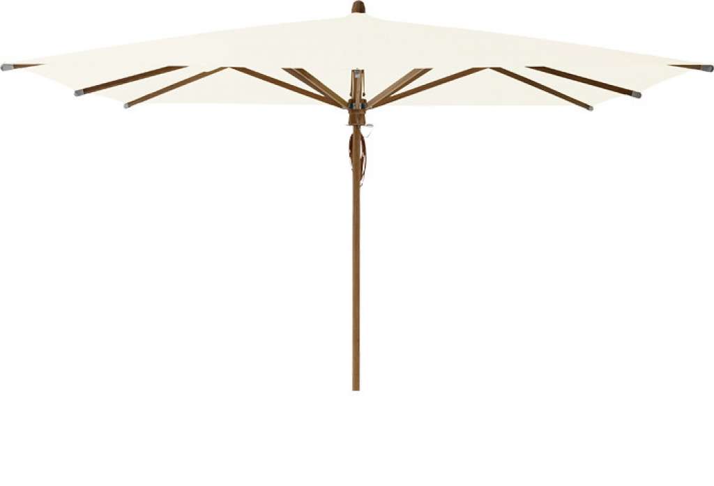 Glatz - Teakwood Sonnenschirm eckig - white - outdoor