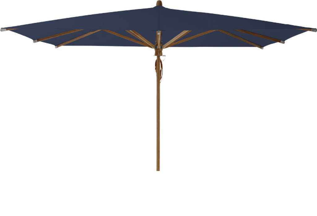 Glatz - Teakwood Sonnenschirm eckig - navy - outdoor