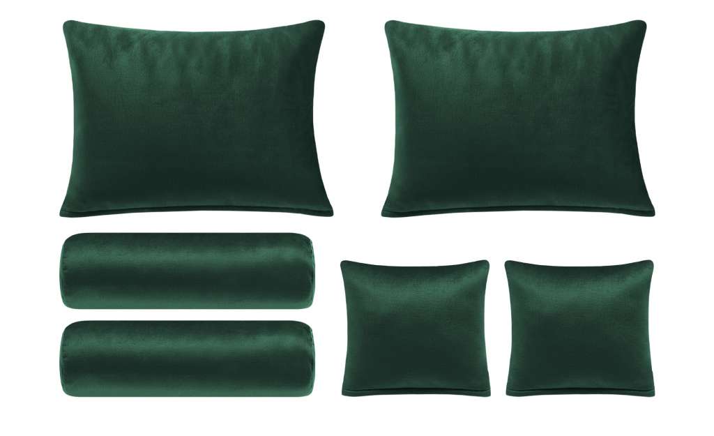 Playboy Kissen-Set Boxspringbett  Audrey ¦ türkis/petrol ¦ Samt Heimtextilien > Kissen > Dekokissen - Höffner