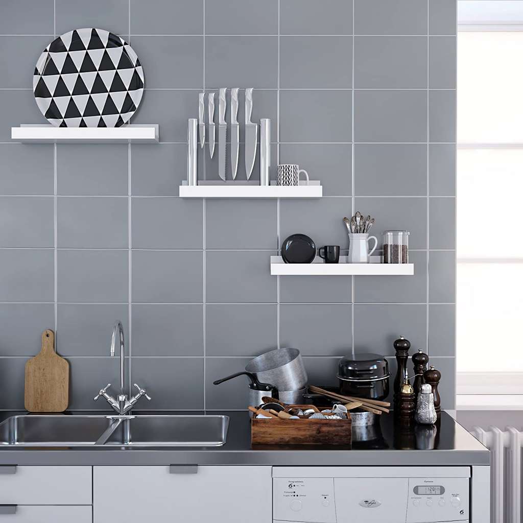 home24 Wandregal Stains I (3er-Set)