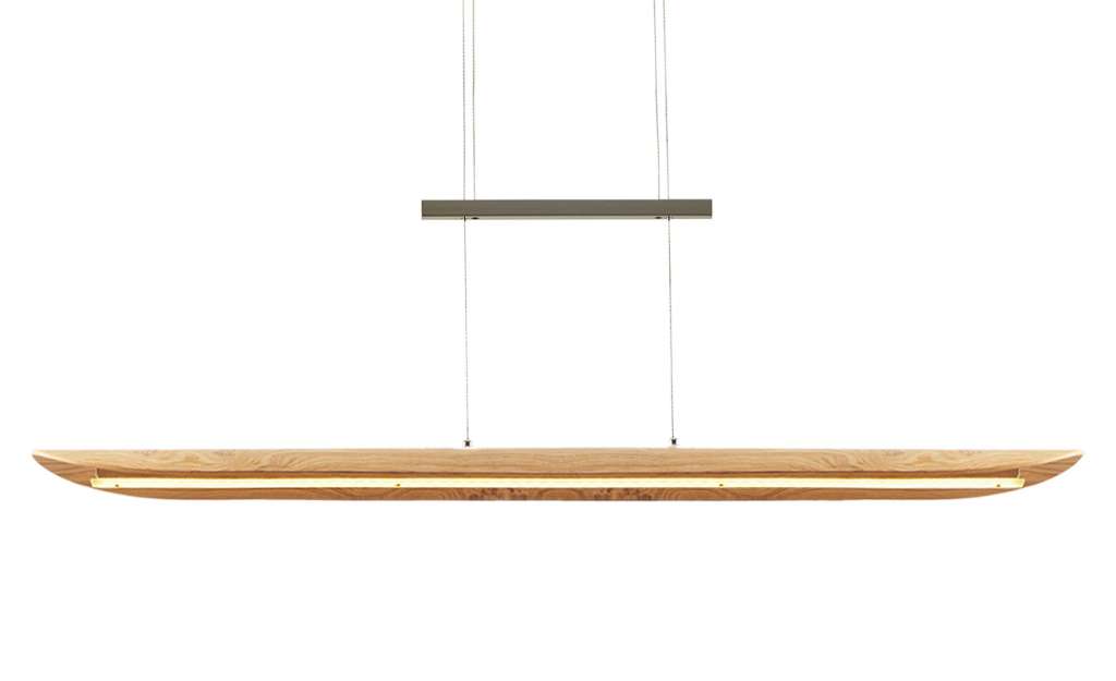 LED-Pendelleuchte, 1-flammig, Asteiche ¦ holzfarben Lampen & Leuchten > Innenleuchten > Pendelleuchten - Höffner