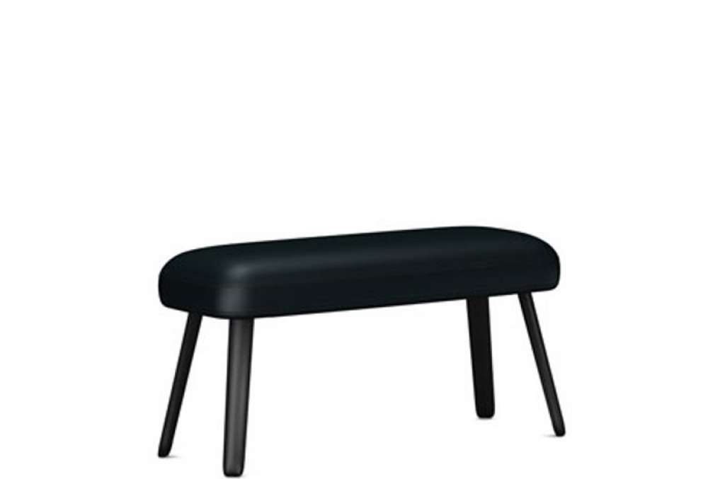 Vitra - Repos Panchina - klein - basic dark Leder nero - indoor