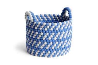 HAY - Bead Korb mit Griffen - blue - indoor