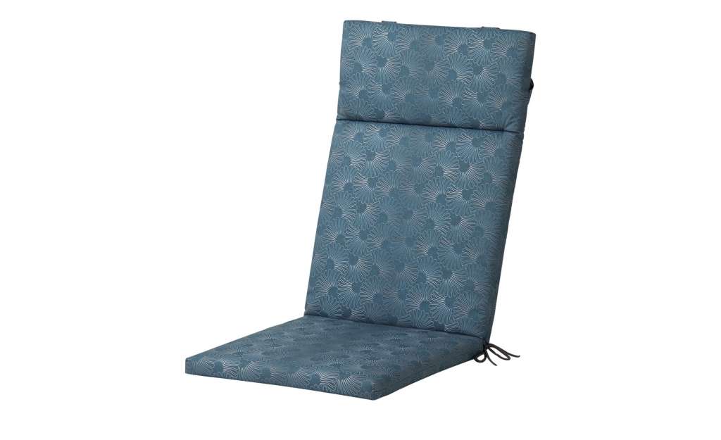 Schwienhorst Auflage  Bastia Blau ¦ blau ¦ Druckstoff Garten > Auflagen & Kissen > Hochlehner-Auflagen - Höffner