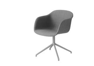 Muuto - Fiber Chair - Swivel Base - Remix 133 - indoor