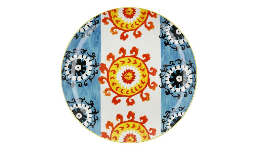 KHG Teller  Persian Summer ¦ blau ¦ PorzellanØ: 27.8 Geschirr > Teller - Höffner