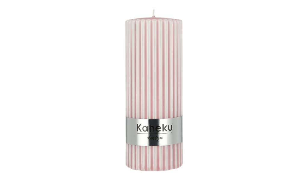 Zylinderkerze  Powder Rillen ¦ rosa/pinkØ: 5.8 Dekoration > Kerzen & Lichter - Höffner