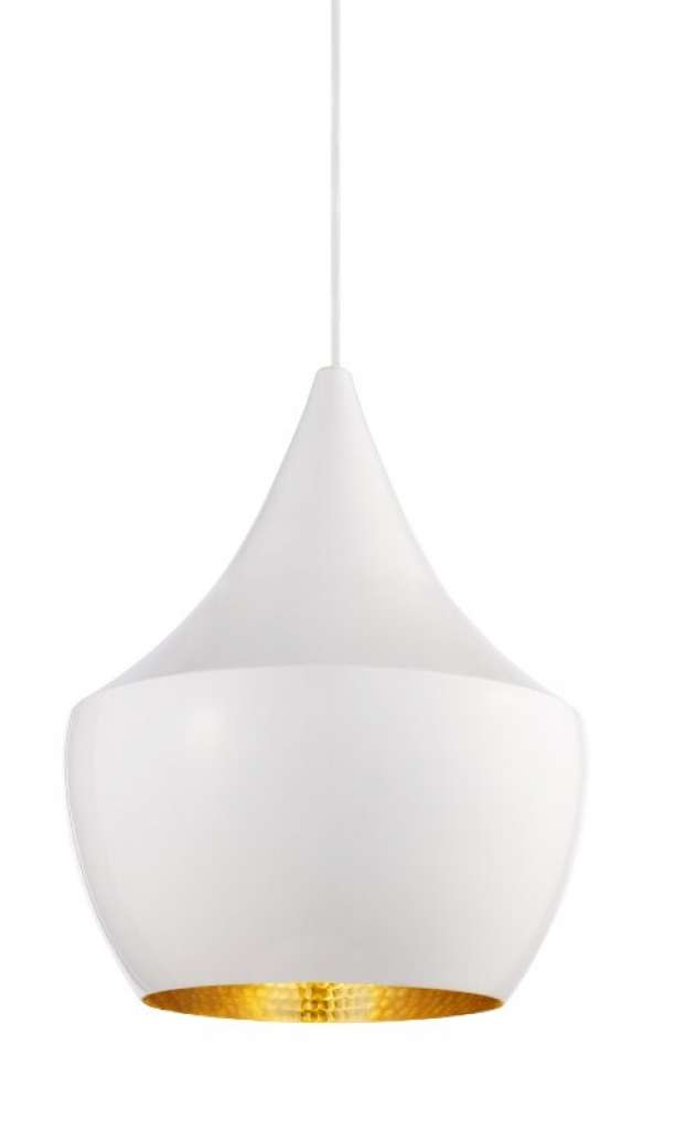 Tom Dixon - Beat Fat Hängeleuchte - weiß - indoor