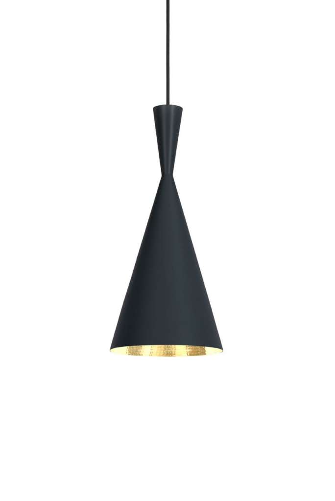 Tom Dixon - Beat Tall  Hängeleuchte - schwarz - indoor