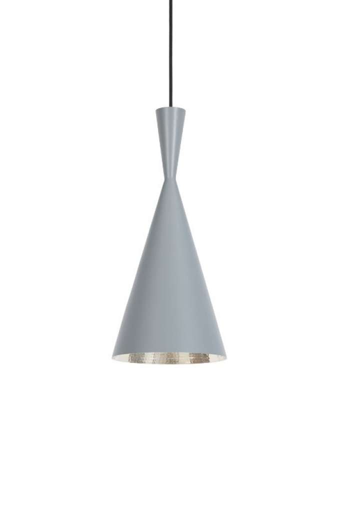 Tom Dixon - Beat Tall  Hängeleuchte - grau - indoor