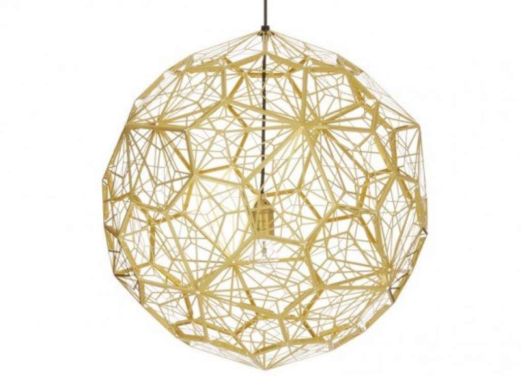 Tom Dixon - Etch Web Hängeleuchte - gold - indoor