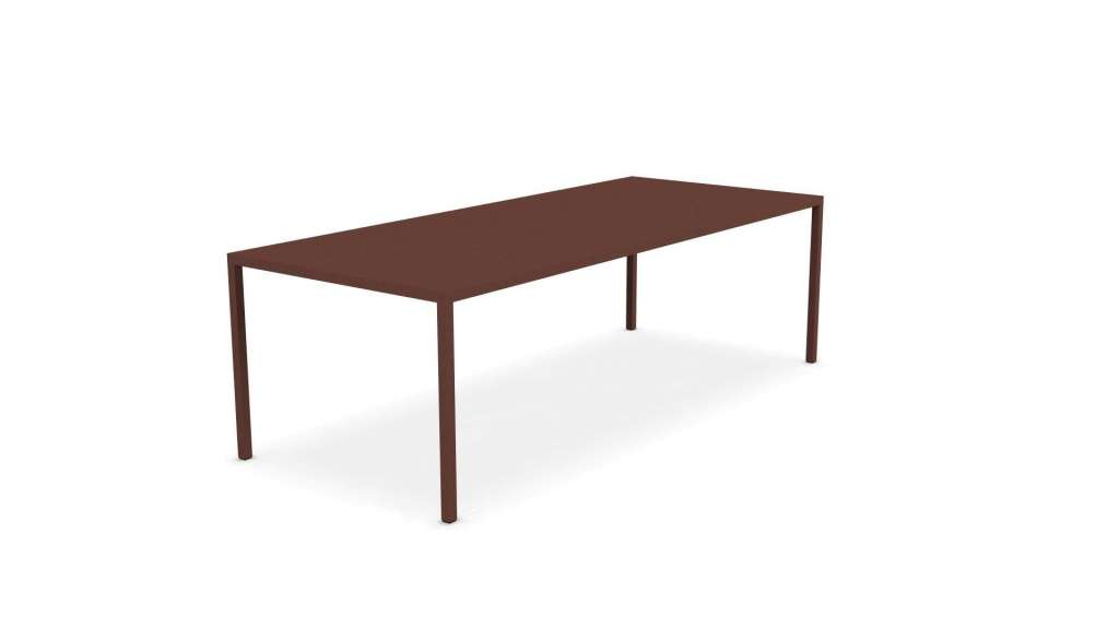 MDF Italia - Tenese Outdoor Tisch - matt corten - 100 x 240 cm - indoor