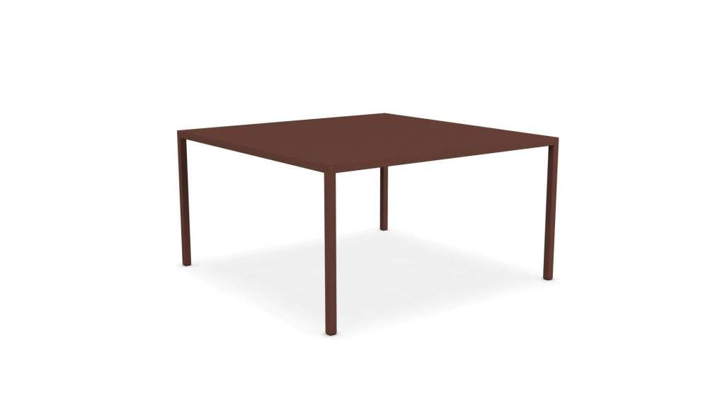 MDF Italia - Tenese Outdoor Tisch - matt corten  - 140 x 140 cm - indoor