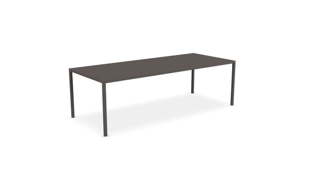 MDF Italia - Tenese Outdoor Tisch - matt zinn - 100 x 240 cm - indoor