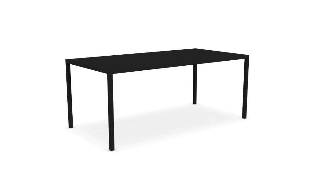 MDF Italia - Tenese Outdoor Tisch - matt eisenschwarz - 90 x 180 cm - indoor