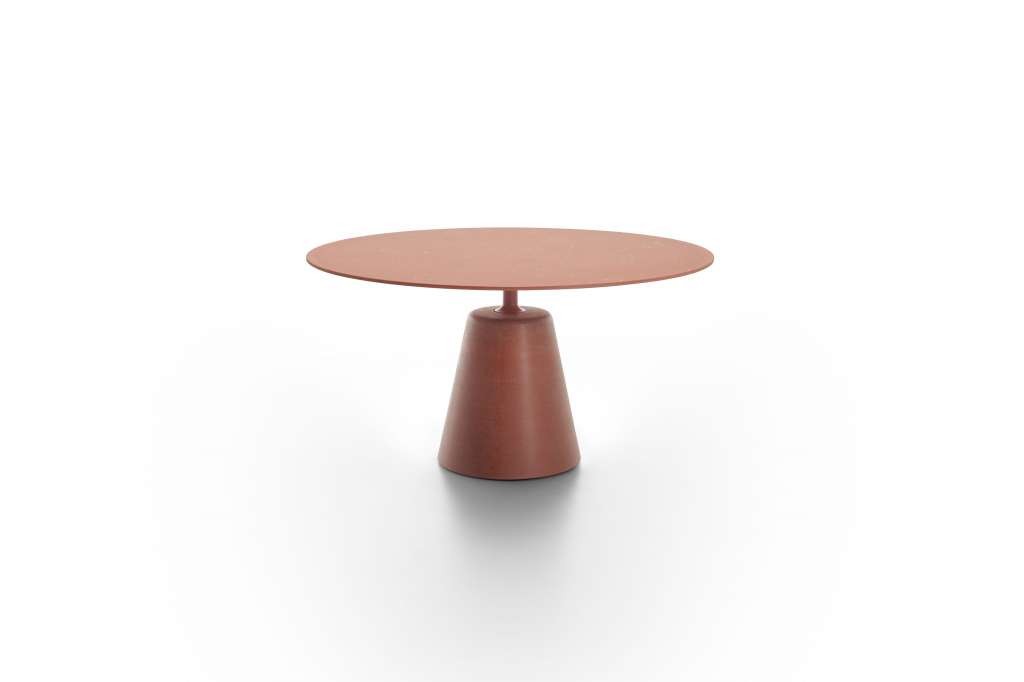 MDF Italia - Rock Tisch - terrakotta- Splittbeton - Ø120 - indoor