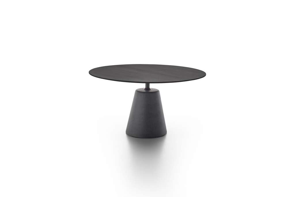 MDF Italia - Rock Tisch - bleich eiche - Texturiertes Holz- Ø120 - indoor