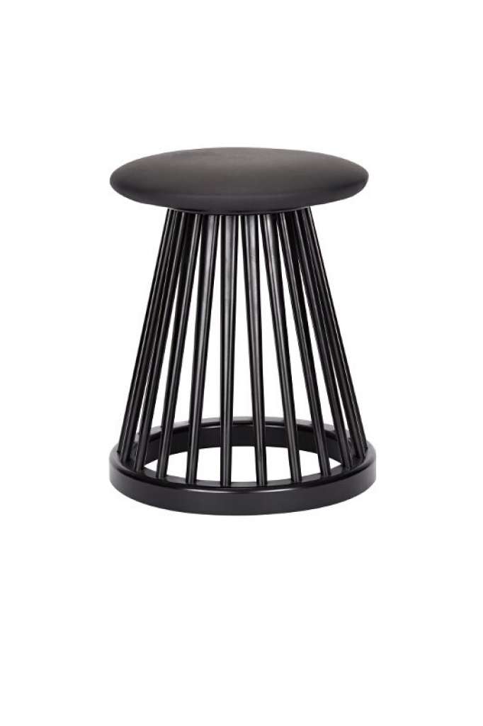 Tom Dixon - Fan Hocker - schwarz - indoor