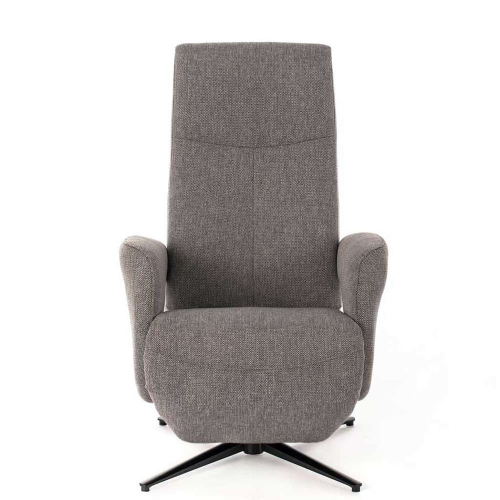 Relaxsessel in Hellgrau Webstoff drehbar