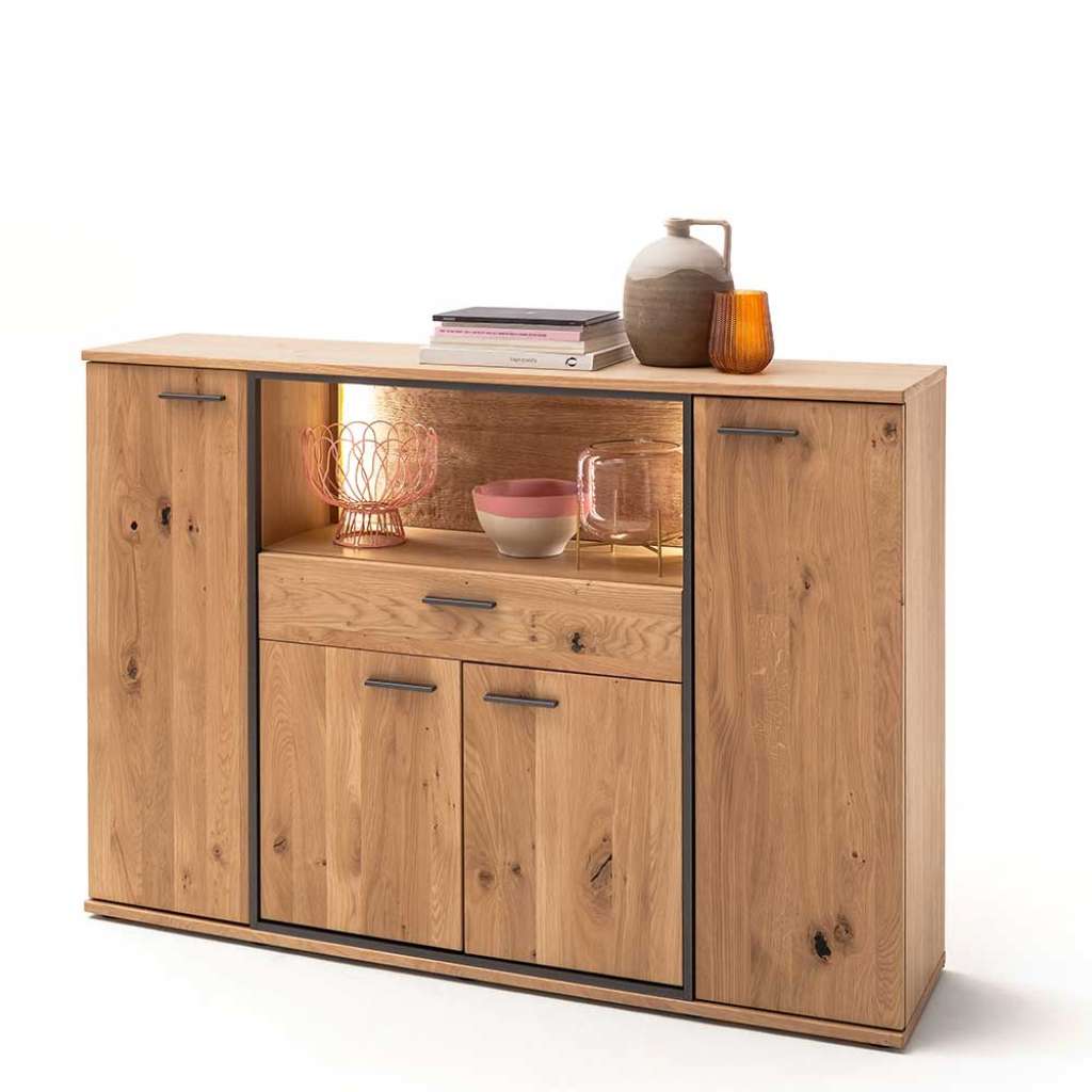 Esszimmer Anrichte mit Asteiche furniert 165 cm breit