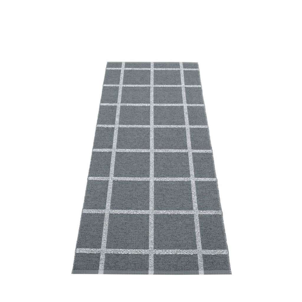 Pappelina - ADA Kunststoffteppich - granitgrau/metallisch steingrau - 70 x 225 cm - indoor