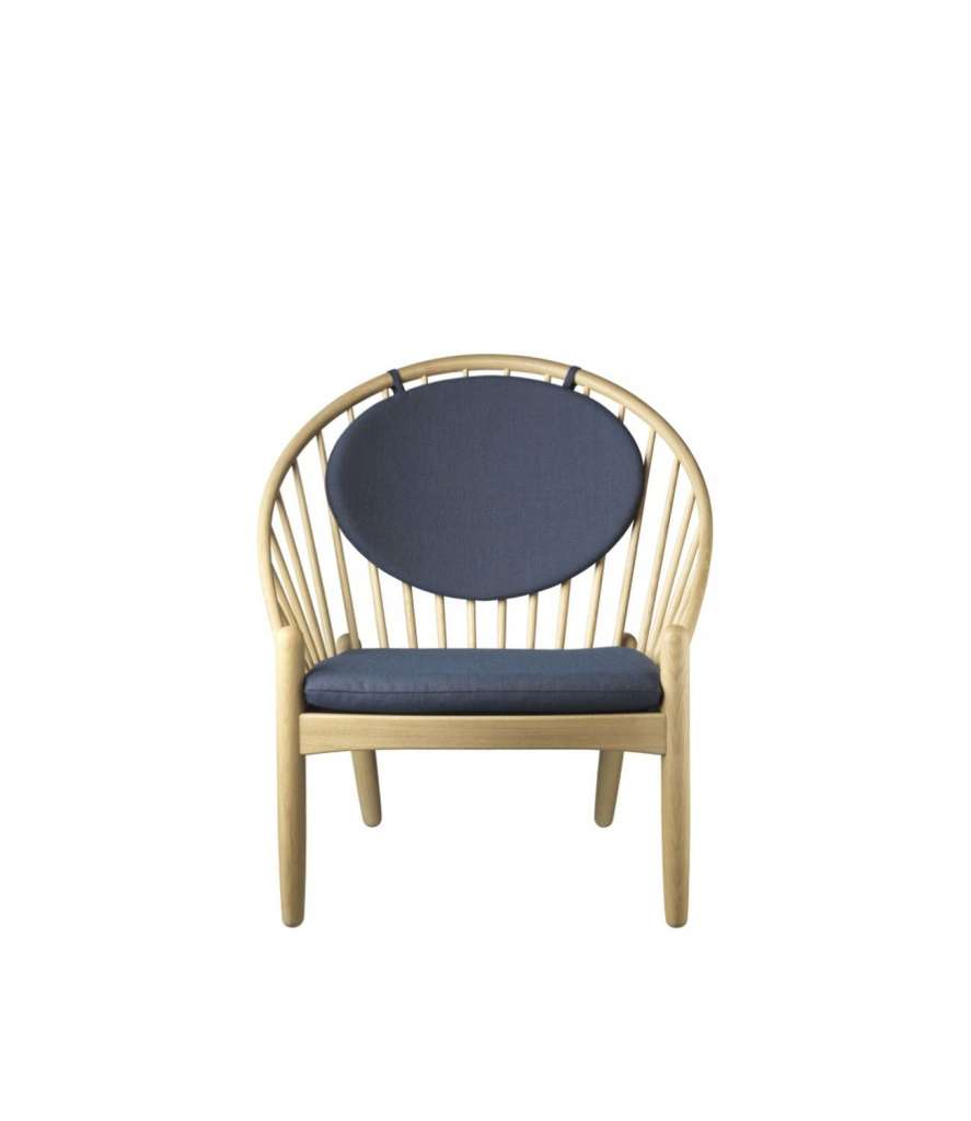 FDB Møbler - J166 Jørna Armlehnstuhl - dark blue - indoor