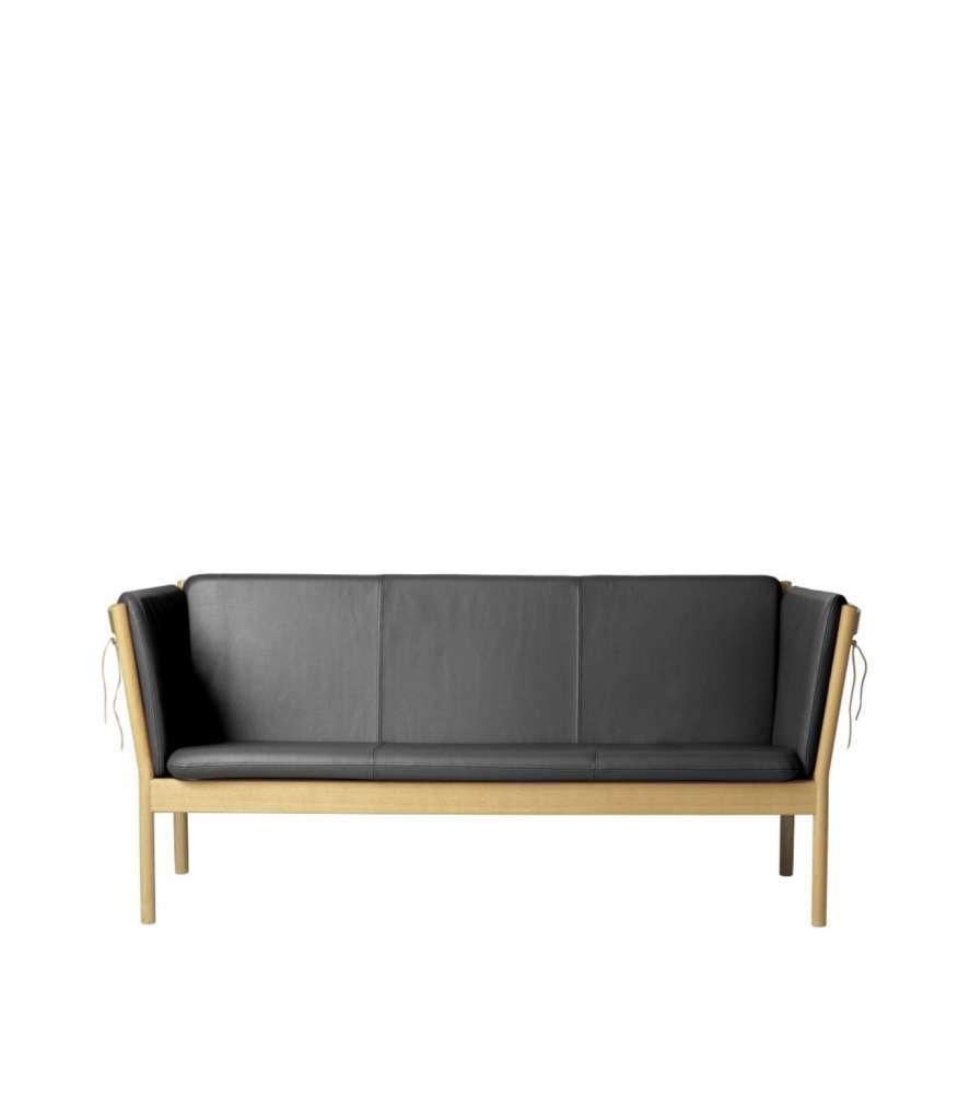 FDB Møbler - J149 Sofa - 3 Sitzer - Eiche natur - schwarz - indoor