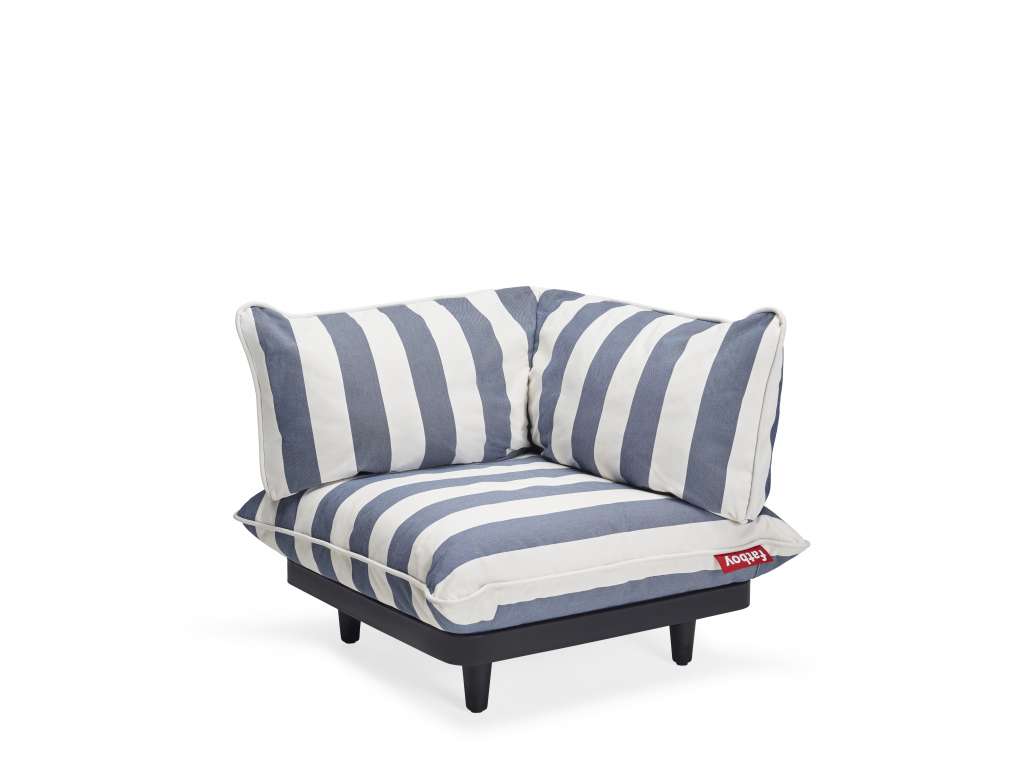 fatboy - Paletti Ecksitz - stripe ocean blue - outdoor