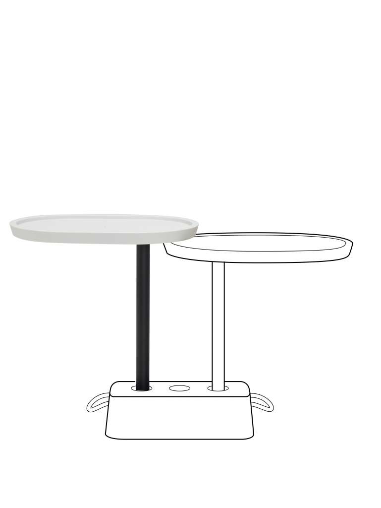 fatboy - Bricks Buddy Beistelltisch - light grey - indoor