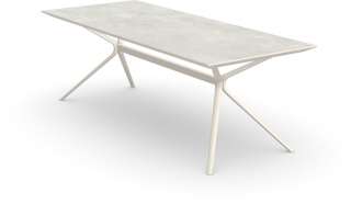 Fast - Moai Rectangular Beistelltisch mit Steinplatte - Tischplatte Stoneware Hazel - outdoor