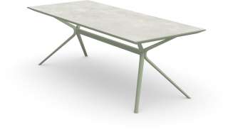 Fast - Moai Rectangular Beistelltisch mit Steinplatte - Tischplatte Stoneware Hazel - outdoor