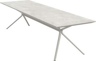 Fast - Moai Rectangular Beistelltisch mit Steinplatte - Tischplatte Stoneware Night - outdoor