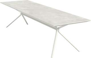 Fast - Moai Rectangular Beistelltisch mit Steinplatte - Tischplatte Stoneware Night - outdoor
