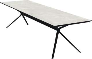 Fast - Moai Rectangular Beistelltisch mit Steinplatte - Tischplatte Stoneware Night - outdoor