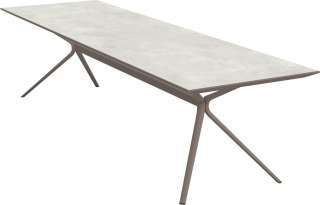 Fast - Moai Rectangular Beistelltisch mit Steinplatte - Tischplatte Stoneware Night - outdoor