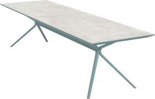 Fast - Moai Rectangular Beistelltisch mit Steinplatte - Tischplatte Stoneware Night - outdoor