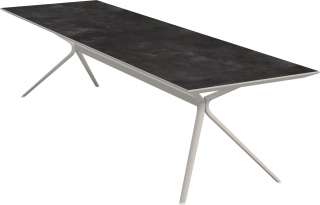 Fast - Moai Rectangular Beistelltisch mit Steinplatte - Tischplatte Stoneware Hazel - outdoor